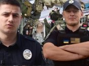 Богдан Шевчук, начальник управления патрульной полиции в Тернопольской области (слева)