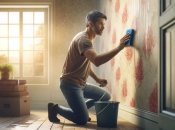 Есть действенные методы, которые помогут очистить обои от пятен (изображение создано с помощью ИИ)