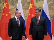 Владимир Путин и  Си Цзиньпин на встрече в Пекине 4 февраля