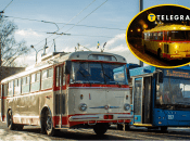 Ретро-троллейбус в Ровно