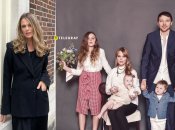 Ольга Фреймут з дітьми і чоловіком Володимиром Локотком