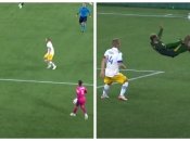 Дайрон Асприлья забивает гол