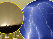 Молния ударила очень точно