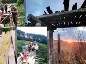 Деревянный мост длиной около 230 метров построили через реку Удай на Полтавщине еще в 1934 году