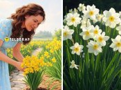 После цветения нарцыссов, листья цветов не нужно срезать