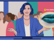 Телевидение, зеленая помада