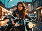 Девушки на байке – это всегда красиво