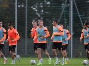 Тренировка Шахтера перед игрой