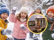 Діти грають сніжки