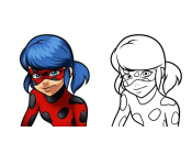 Раскраски для детей Леди Баг и Супер-кот