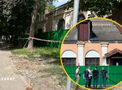 За забором незабаром почнеться будівництво висотки. Фото Колаж "Телеграфа"