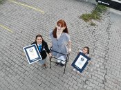 Румейса Гелгі під час реєстрації рекорду.