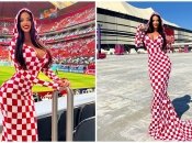 Ивана на матче сборной Хорватии