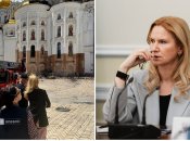 Олена Кондратюк відвідала Лавру після атаки