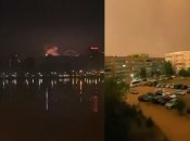 Скріни відео вибухів уночі 24 лютого