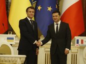 Эммануэль Макрон и Владимир Зеленский