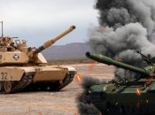 Abrams против российских танков
