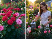 Какую ошибку нельзя допускать при поливе роз