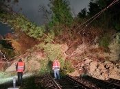 Селевые массы продолжают сходить на путь