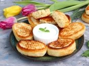 Постные оладьи с яблоками