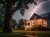 Высокие деревья могут быть опасны во время грозы.