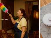 Пипидастром убирают пыль