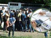 Очереди в Киеве после нового закона о мобилизации