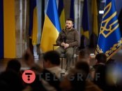 Володимир Зеленський на пресконференції у метро Києва