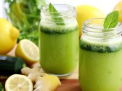 Сок из кабачков с имбирем и лимоном