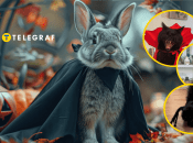 Животных забавно наряжают в костюмы к Хэллоуину