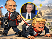 Володимир Путін, Ґевін Ньюсом та Дональд Трамп