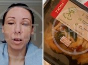 Ліворуч - потерпіла росіянка, праворуч - їжа із Good Food