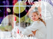 Новогодние рисунки на окнах: техники, идеи, шаблоны