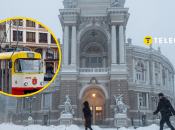 Зимова Одеса та трамвай