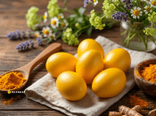 Яйця можна фарбувати за допомогою куркуми