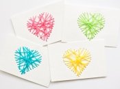 Мастер-класс: как сделать открытку с вышитым сердечком своими руками