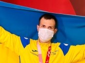 Игорь Цветов с украинским флагом