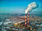 Київська ТЕЦ-5 під час роботи взимку