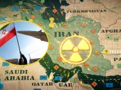 Карта, прапор Ірану, ракета