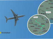 В небе над Украиной зафиксировали самолет и неизвестные объекты