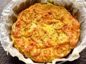 Ленивый пирог с мясом и необычной заливкой