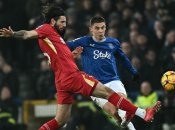 Віталій Миколенко у матчі проти "Ліверпуля"