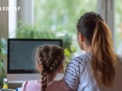 Онлайн-навчання може бути складним завданням для дітей (фото створене з допомогою ШІ)