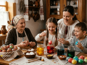 Фарбування яєць на Великдень