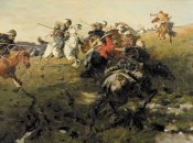 Картина «Стычка запорожцев с татарами»