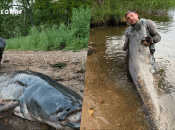 Поляк Міхал Челковський спіймав величезного сома