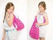 Модная  эко-сумка за 15 минут из старой футболки