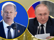 Олаф Шольц и Владимир Путин