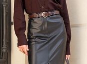 Шкіряна спідниця буде особливо модною у 2024 році