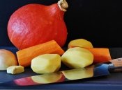 Лук, тыква, морковь и картофель